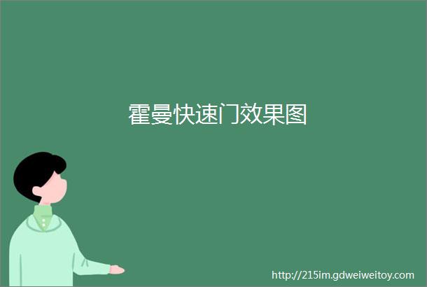 霍曼快速门效果图